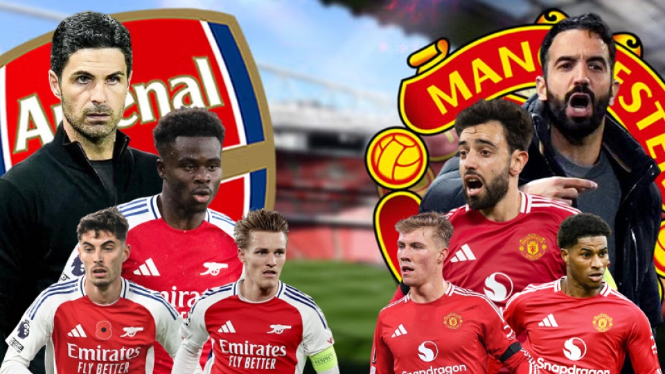 Trực tiếp Arsenal vs MU vòng 14 Ngoại hạng Anh: Thử thách lớn cho HLV Amorim